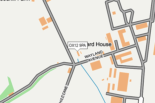 OX12 9PA map - OS OpenMap – Local (Ordnance Survey) OX12 9PA map - OS OpenMap – Local (Ordnance Survey)