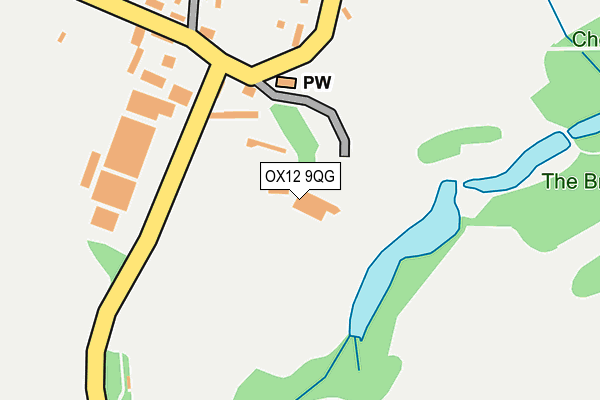 OX12 9QG map - OS OpenMap – Local (Ordnance Survey) OX12 9QG map - OS OpenMap – Local (Ordnance Survey)