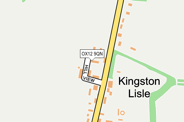 OX12 9QN map - OS OpenMap – Local (Ordnance Survey)
