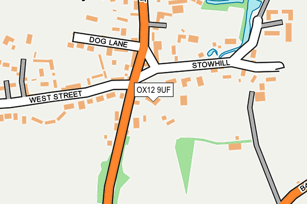 OX12 9UF map - OS OpenMap – Local (Ordnance Survey) OX12 9UF map - OS OpenMap – Local (Ordnance Survey)