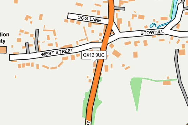 OX12 9UQ map - OS OpenMap – Local (Ordnance Survey) OX12 9UQ map - OS OpenMap – Local (Ordnance Survey)