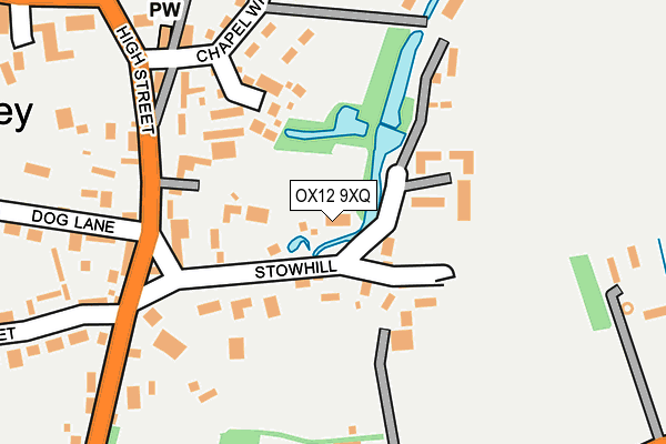 OX12 9XQ map - OS OpenMap – Local (Ordnance Survey) OX12 9XQ map - OS OpenMap – Local (Ordnance Survey)