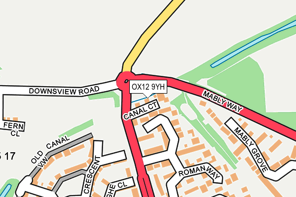 OX12 9YH map - OS OpenMap – Local (Ordnance Survey) OX12 9YH map - OS OpenMap – Local (Ordnance Survey)