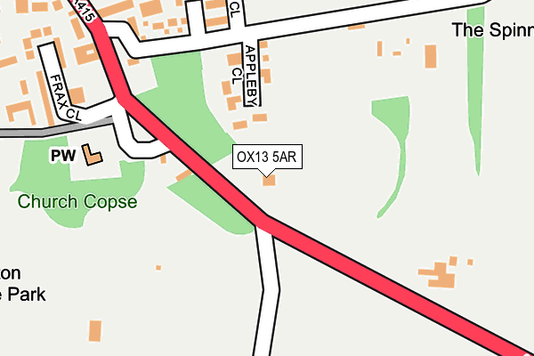 OX13 5AR map - OS OpenMap – Local (Ordnance Survey) OX13 5AR map - OS OpenMap – Local (Ordnance Survey)