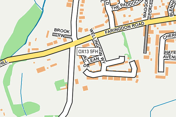 OX13 5FH map - OS OpenMap – Local (Ordnance Survey) OX13 5FH map - OS OpenMap – Local (Ordnance Survey)