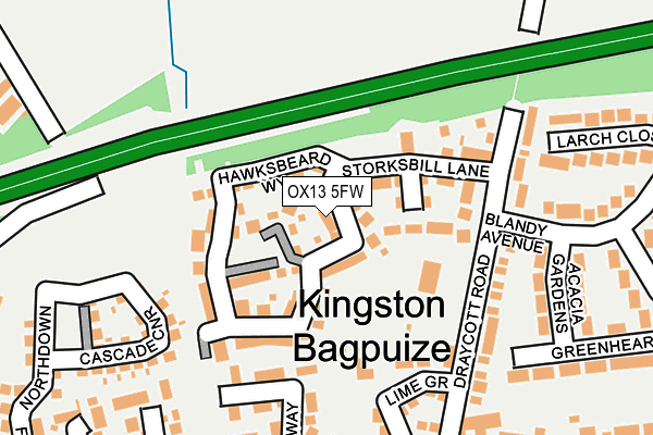 OX13 5FW map - OS OpenMap – Local (Ordnance Survey) OX13 5FW map - OS OpenMap – Local (Ordnance Survey)
