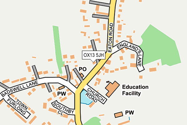 OX13 5JH map - OS OpenMap – Local (Ordnance Survey)