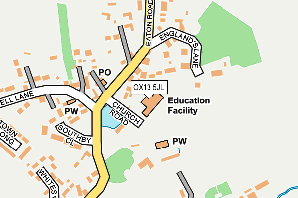 OX13 5JL map - OS OpenMap – Local (Ordnance Survey) OX13 5JL map - OS OpenMap – Local (Ordnance Survey)