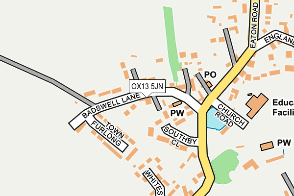 OX13 5JN map - OS OpenMap – Local (Ordnance Survey) OX13 5JN map - OS OpenMap – Local (Ordnance Survey)
