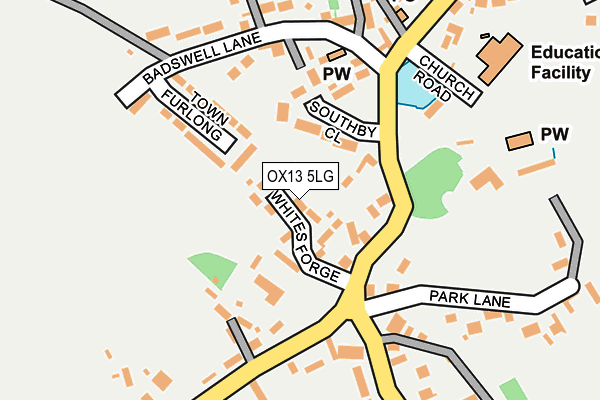 OX13 5LG map - OS OpenMap – Local (Ordnance Survey) OX13 5LG map - OS OpenMap – Local (Ordnance Survey)