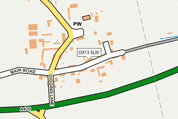 OX13 5LW map - OS OpenMap – Local (Ordnance Survey) OX13 5LW map - OS OpenMap – Local (Ordnance Survey)