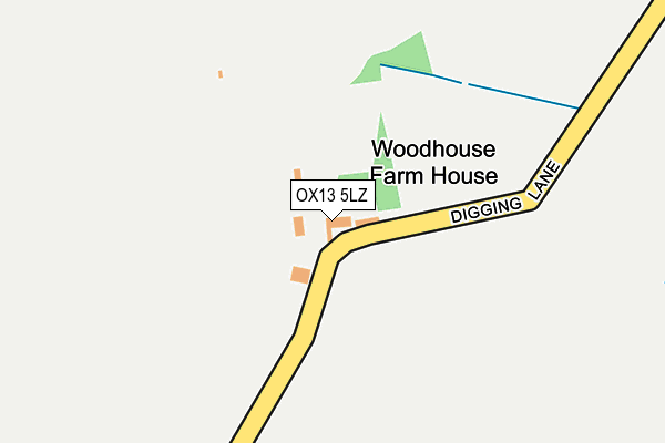 OX13 5LZ map - OS OpenMap – Local (Ordnance Survey) OX13 5LZ map - OS OpenMap – Local (Ordnance Survey)