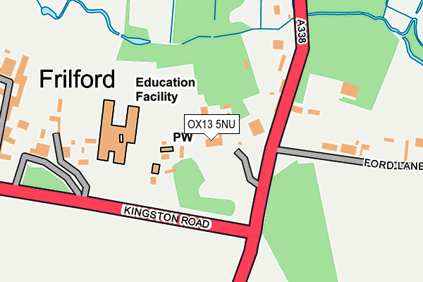 OX13 5NU map - OS OpenMap – Local (Ordnance Survey) OX13 5NU map - OS OpenMap – Local (Ordnance Survey)