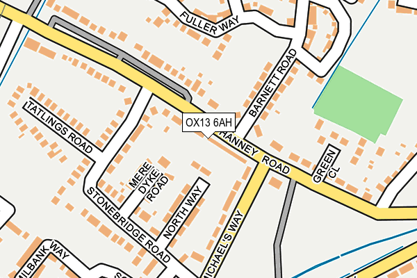 OX13 6AH map - OS OpenMap – Local (Ordnance Survey) OX13 6AH map - OS OpenMap – Local (Ordnance Survey)