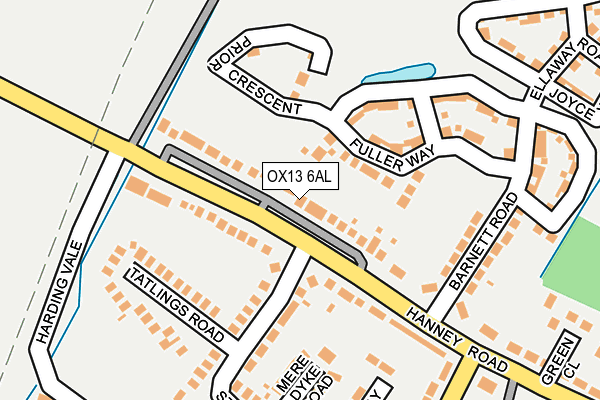 OX13 6AL map - OS OpenMap – Local (Ordnance Survey) OX13 6AL map - OS OpenMap – Local (Ordnance Survey)
