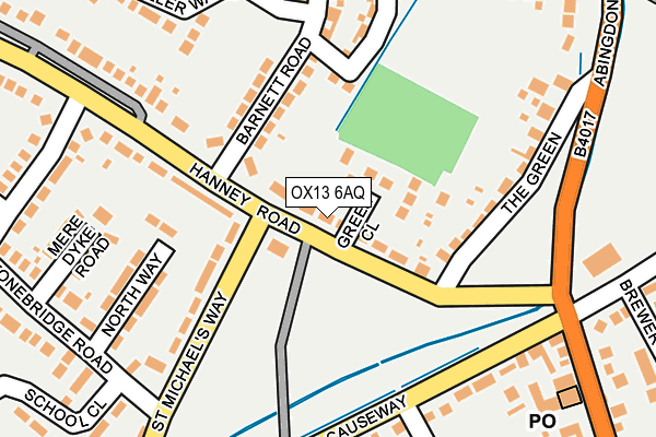 OX13 6AQ map - OS OpenMap – Local (Ordnance Survey) OX13 6AQ map - OS OpenMap – Local (Ordnance Survey)