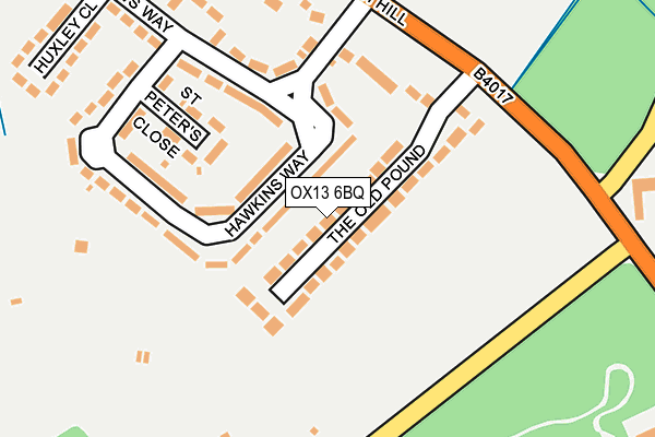OX13 6BQ map - OS OpenMap – Local (Ordnance Survey) OX13 6BQ map - OS OpenMap – Local (Ordnance Survey)