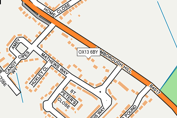 OX13 6BY map - OS OpenMap – Local (Ordnance Survey) OX13 6BY map - OS OpenMap – Local (Ordnance Survey)