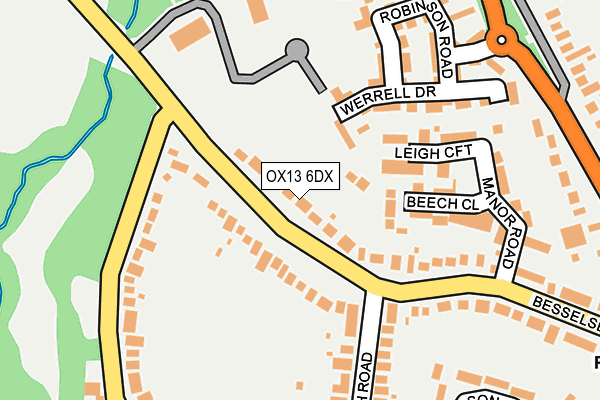 OX13 6DX map - OS OpenMap – Local (Ordnance Survey) OX13 6DX map - OS OpenMap – Local (Ordnance Survey)