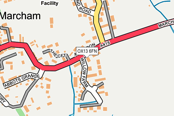 OX13 6FN map - OS OpenMap – Local (Ordnance Survey) OX13 6FN map - OS OpenMap – Local (Ordnance Survey)