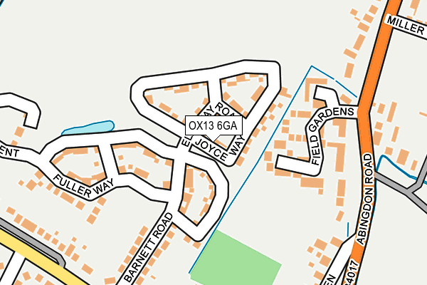 OX13 6GA map - OS OpenMap – Local (Ordnance Survey) OX13 6GA map - OS OpenMap – Local (Ordnance Survey)