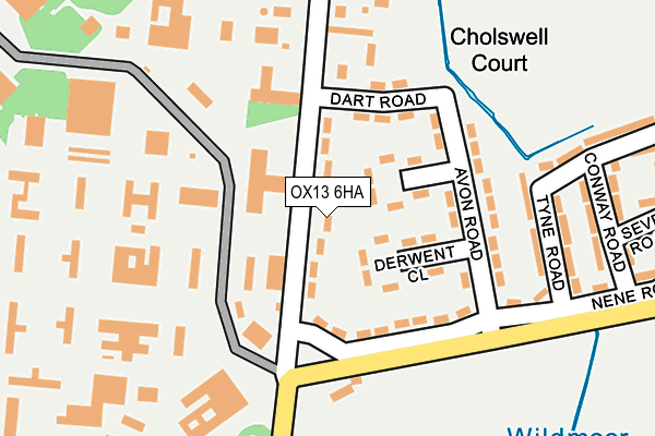 OX13 6HA map - OS OpenMap – Local (Ordnance Survey) OX13 6HA map - OS OpenMap – Local (Ordnance Survey)