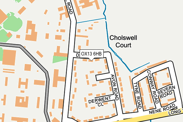 OX13 6HB map - OS OpenMap – Local (Ordnance Survey) OX13 6HB map - OS OpenMap – Local (Ordnance Survey)