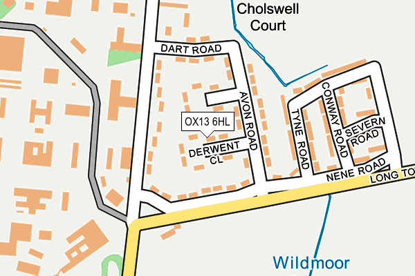 OX13 6HL map - OS OpenMap – Local (Ordnance Survey) OX13 6HL map - OS OpenMap – Local (Ordnance Survey)