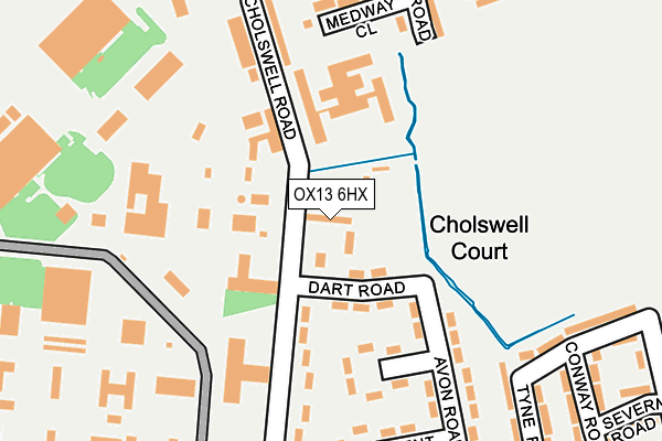 OX13 6HX map - OS OpenMap – Local (Ordnance Survey) OX13 6HX map - OS OpenMap – Local (Ordnance Survey)