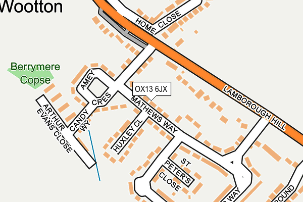 OX13 6JX map - OS OpenMap – Local (Ordnance Survey) OX13 6JX map - OS OpenMap – Local (Ordnance Survey)
