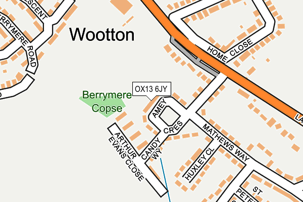 OX13 6JY map - OS OpenMap – Local (Ordnance Survey) OX13 6JY map - OS OpenMap – Local (Ordnance Survey)