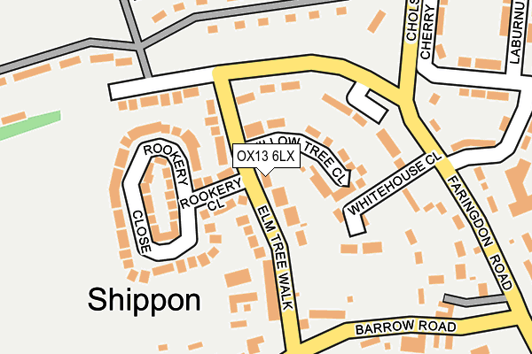 OX13 6LX map - OS OpenMap – Local (Ordnance Survey) OX13 6LX map - OS OpenMap – Local (Ordnance Survey)