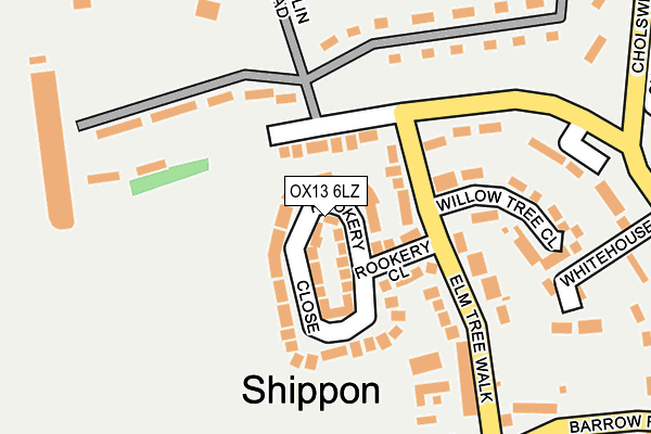 OX13 6LZ map - OS OpenMap – Local (Ordnance Survey)
