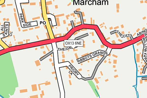OX13 6NE map - OS OpenMap – Local (Ordnance Survey) OX13 6NE map - OS OpenMap – Local (Ordnance Survey)
