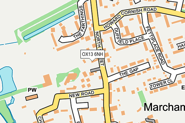 OX13 6NH map - OS OpenMap – Local (Ordnance Survey) OX13 6NH map - OS OpenMap – Local (Ordnance Survey)