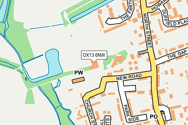 OX13 6NW map - OS OpenMap – Local (Ordnance Survey) OX13 6NW map - OS OpenMap – Local (Ordnance Survey)