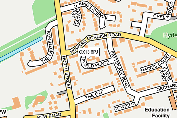 OX13 6PJ map - OS OpenMap – Local (Ordnance Survey) OX13 6PJ map - OS OpenMap – Local (Ordnance Survey)