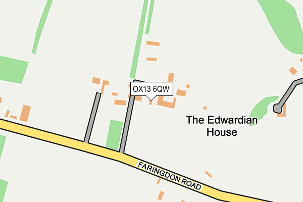 OX13 6QW map - OS OpenMap – Local (Ordnance Survey) OX13 6QW map - OS OpenMap – Local (Ordnance Survey)