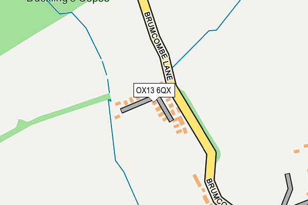 OX13 6QX map - OS OpenMap – Local (Ordnance Survey) OX13 6QX map - OS OpenMap – Local (Ordnance Survey)
