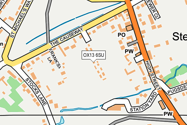 OX13 6SU map - OS OpenMap – Local (Ordnance Survey) OX13 6SU map - OS OpenMap – Local (Ordnance Survey)