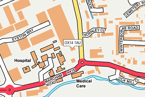 OX14 1AU map - OS OpenMap – Local (Ordnance Survey) OX14 1AU map - OS OpenMap – Local (Ordnance Survey)