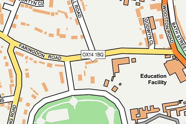 OX14 1BQ map - OS OpenMap – Local (Ordnance Survey)