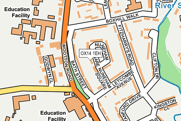 OX14 1EH map - OS OpenMap – Local (Ordnance Survey) OX14 1EH map - OS OpenMap – Local (Ordnance Survey)