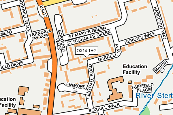 OX14 1HG map - OS OpenMap – Local (Ordnance Survey) OX14 1HG map - OS OpenMap – Local (Ordnance Survey)