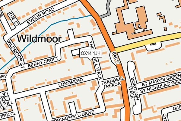 OX14 1JH map - OS OpenMap – Local (Ordnance Survey) OX14 1JH map - OS OpenMap – Local (Ordnance Survey)
