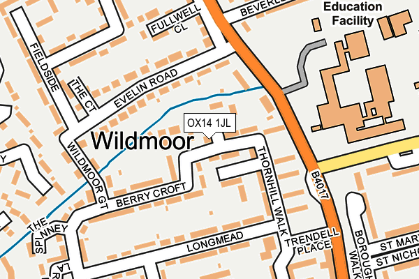 OX14 1JL map - OS OpenMap – Local (Ordnance Survey) OX14 1JL map - OS OpenMap – Local (Ordnance Survey)