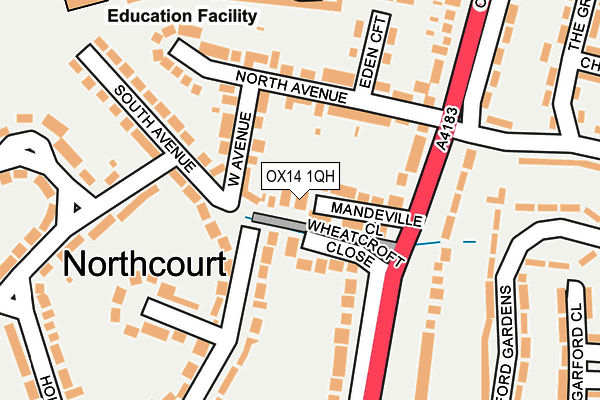 OX14 1QH map - OS OpenMap – Local (Ordnance Survey) OX14 1QH map - OS OpenMap – Local (Ordnance Survey)