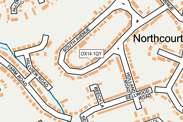 OX14 1QY map - OS OpenMap – Local (Ordnance Survey) OX14 1QY map - OS OpenMap – Local (Ordnance Survey)