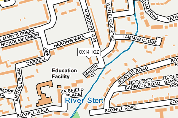OX14 1QZ map - OS OpenMap – Local (Ordnance Survey) OX14 1QZ map - OS OpenMap – Local (Ordnance Survey)