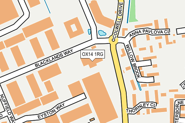 OX14 1RG map - OS OpenMap – Local (Ordnance Survey)